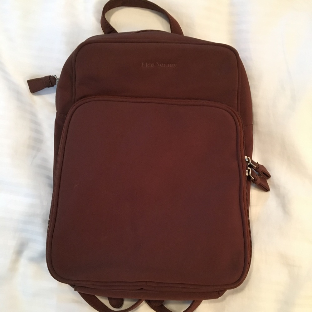 Elda Verney brown petite backpack NWOT